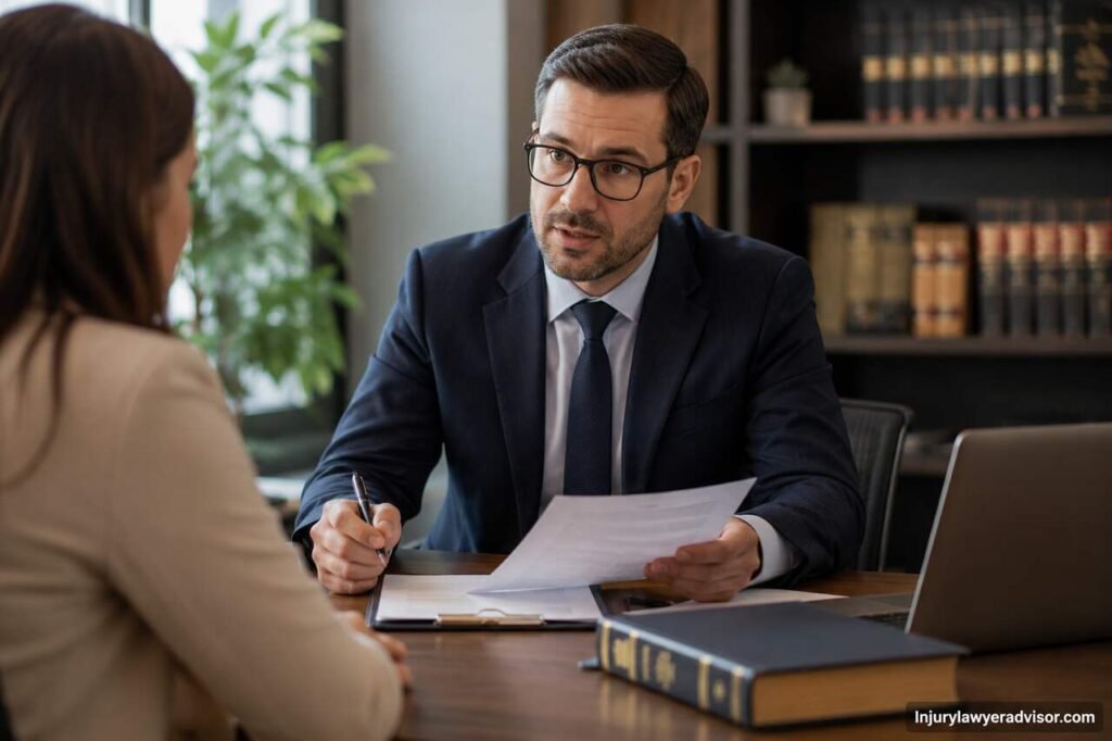 When Should You Hire a Tax Lawyer? Signs, Situations, and Smart Legal Strategies Professional tax lawyer consulting a client about IRS disputes, tax debt, and legal tax strategies in a modern office.