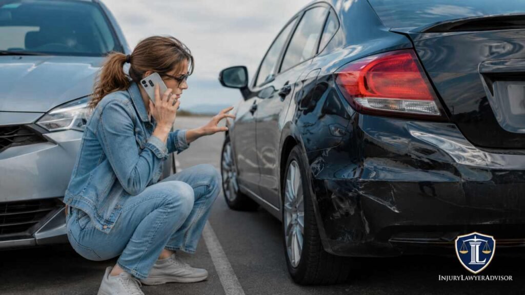 Rental car accident liability after a crash with damaged vehicles