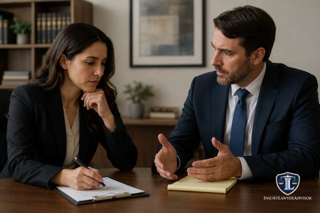 Can You Change Your Lawyer Mid-Case? Guide to Switching Attorneys Without Hurting Your Case Lawyer and client discussing changing attorneys during an active legal case