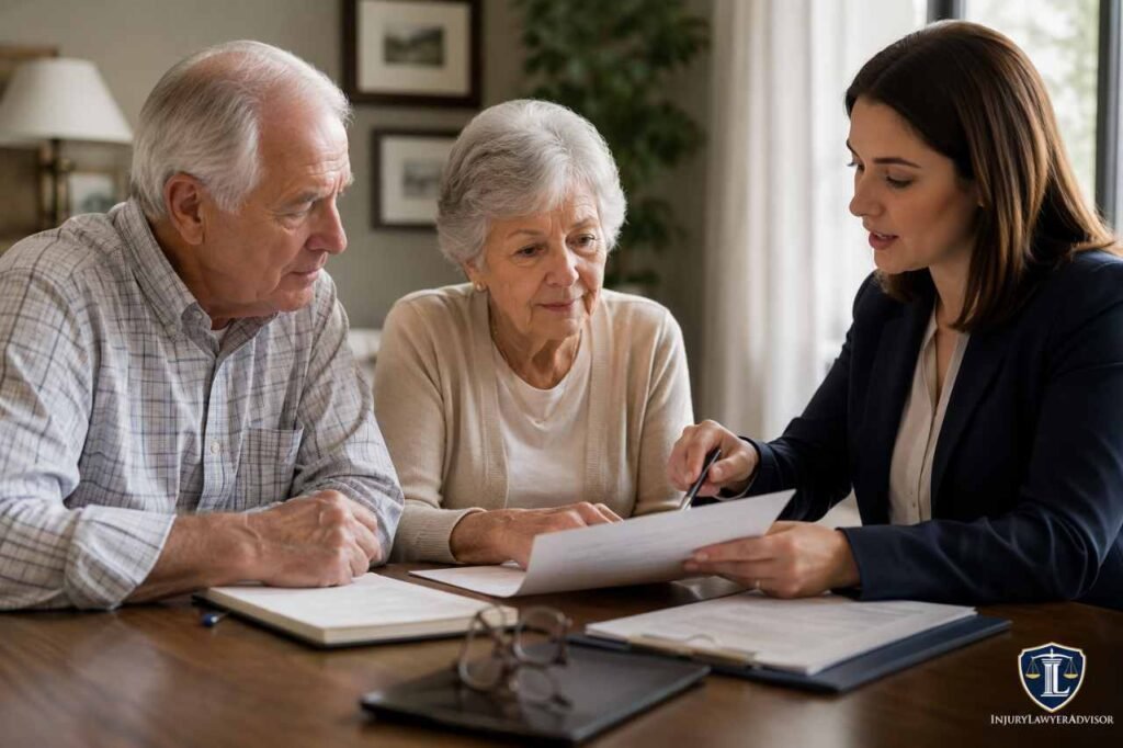 How Much Do Elder Law Attorneys Charge? A Complete Guide to Costs, Fees, and What to Expect Elder law attorney explaining legal fees and estate planning costs to an elderly couple during a consultation.