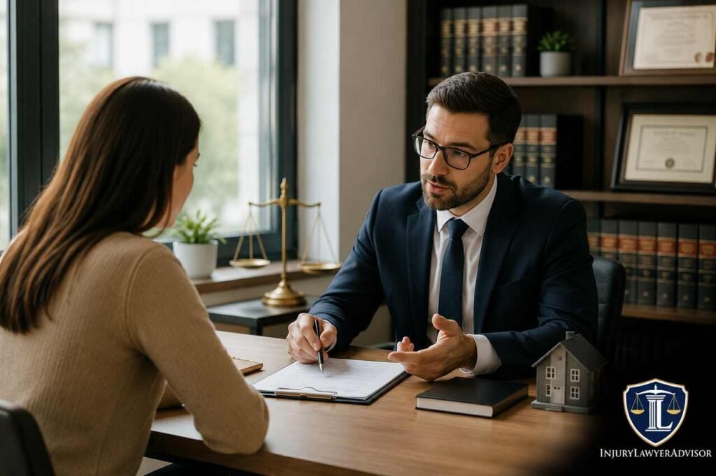 Attorney Tenant Law: Protecting Your Rights in Rental Disputes Attorney discussing tenant rights and rental dispute documents with a client in a professional law office.