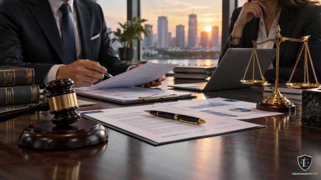 Legal Aspects of Investment Contracts: Key Clauses, Risks, and Regulatory Requirements Lawyers reviewing investment contracts, legal clauses, risks, and regulatory requirements.